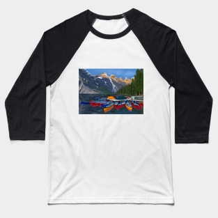 Moraine Lake Canada Digital Art Baseball T-Shirt